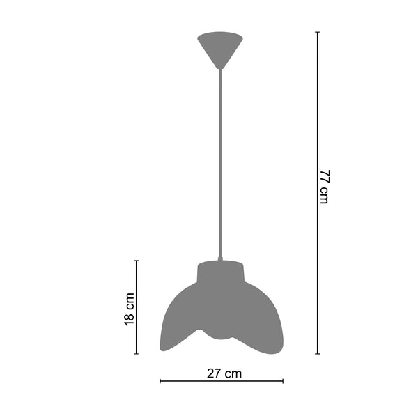 Suspension KOM 27cm - 1 Lumière