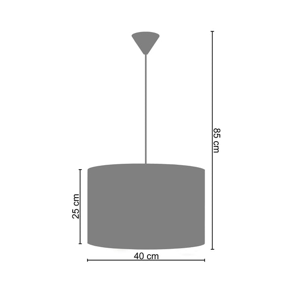 Suspension BRITÂNIA 40cm - 1 Lumière