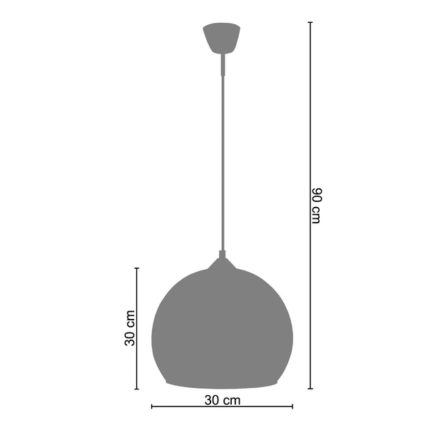 Suspension ACTUELLE A 30cm - 1 Lumière