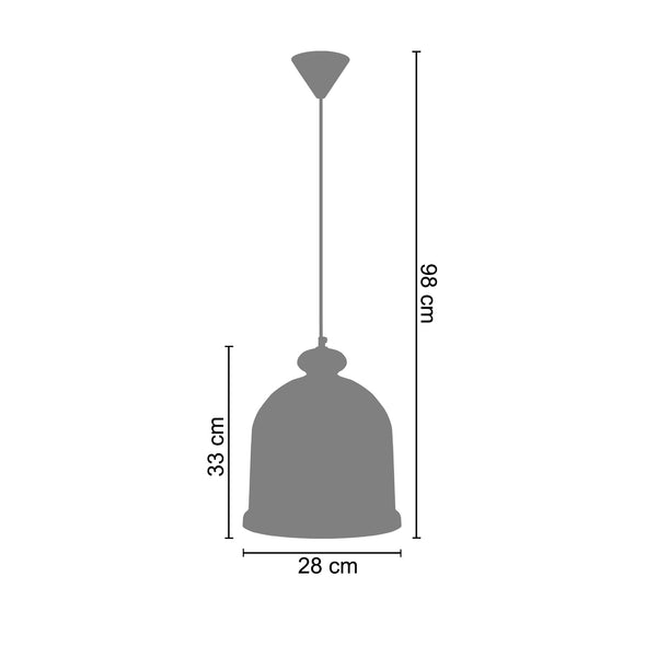 Suspension MANILLA  28cm - 1 Lumière
