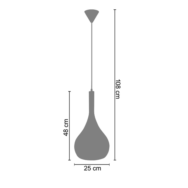 <tc>Suspensão TREVISO  25cm - 1 Luz  </tc>