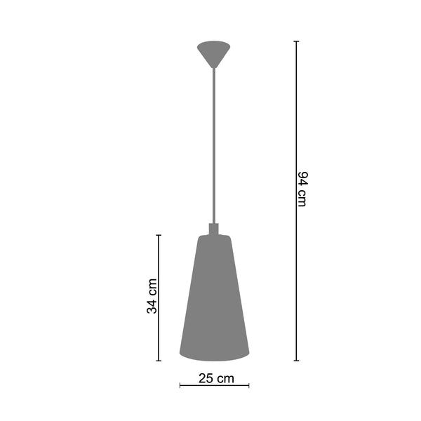 <tc>Suspensão KON  25cm - 1 Luz  </tc>