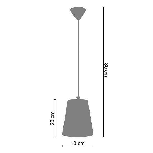 <tc>Suspensão MAISON  18cm - 1 Luz</tc>