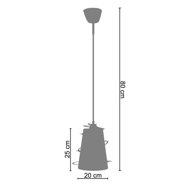 Suspension ALBIGNY 25cm - 1 Lumière