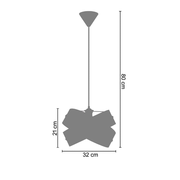 Suspension GORDIUM  32cm - 1 Lumière