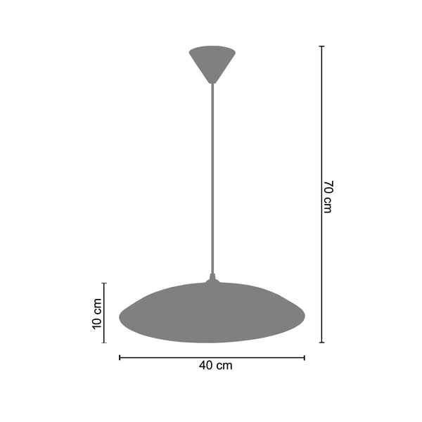 <tc>Suspensão SERITONDO  40cm - 1 Luz  </tc>