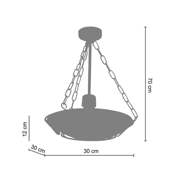 Suspension EGLANTINE 30cm - 1 Lumière