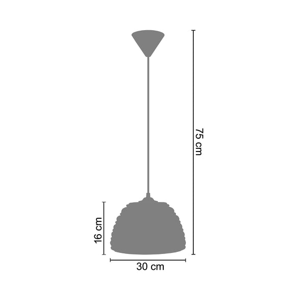 <tc>Suspensão CORDES   30cm - 1 Luz  </tc>