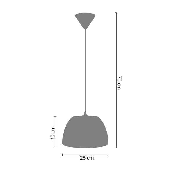 Suspension PLEXI 25cm - 1 Lumière