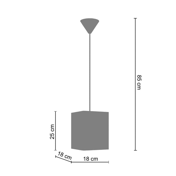Suspension ETOILE 18cm - 1 Lumière