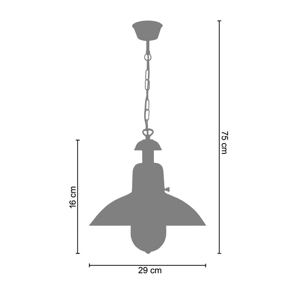 <tc>Suspensão NORDIK  29cm - 1 Luz  </tc>