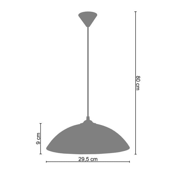 Suspension DEMI-LUNE 29,5cm - 1 Lumière