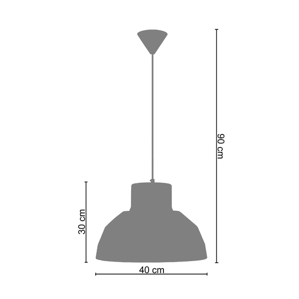 <tc>Suspensão CAMPANA  40cm - 1 Luz  </tc>