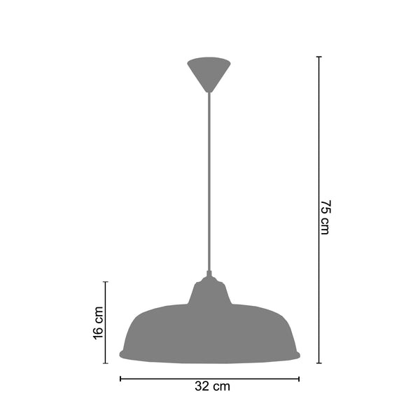 Suspension TROG ROULÉ 32cm - 1 Lumière