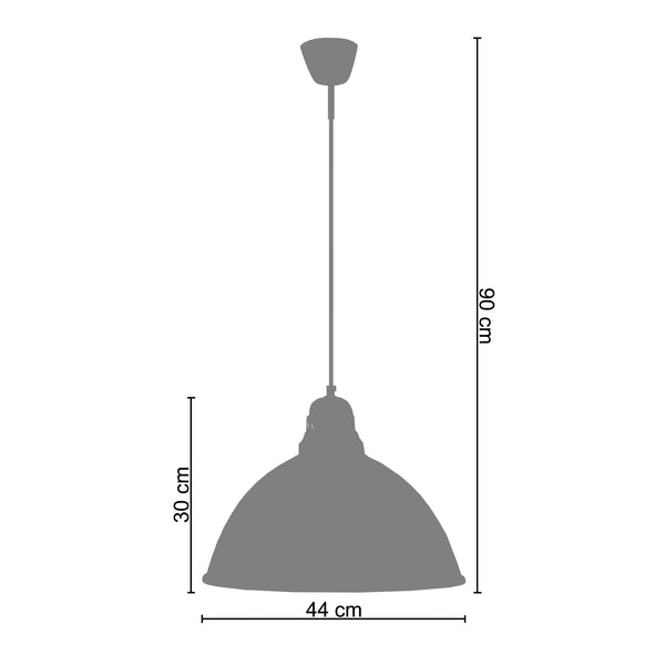 <tc>Suspensão BACINO     44cm - 1 Luz  </tc>