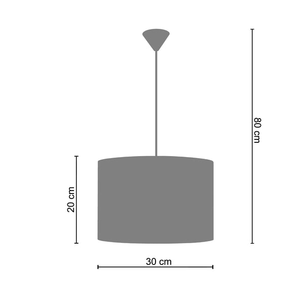 Suspension IKAT CARRES 30cm - 1 Lumière