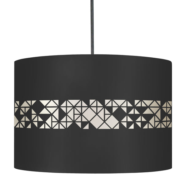 Suspension IKAT CARRES 30cm - 1 Lumière