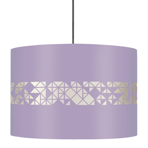 Suspension IKAT CARRES 30cm - 1 Lumière