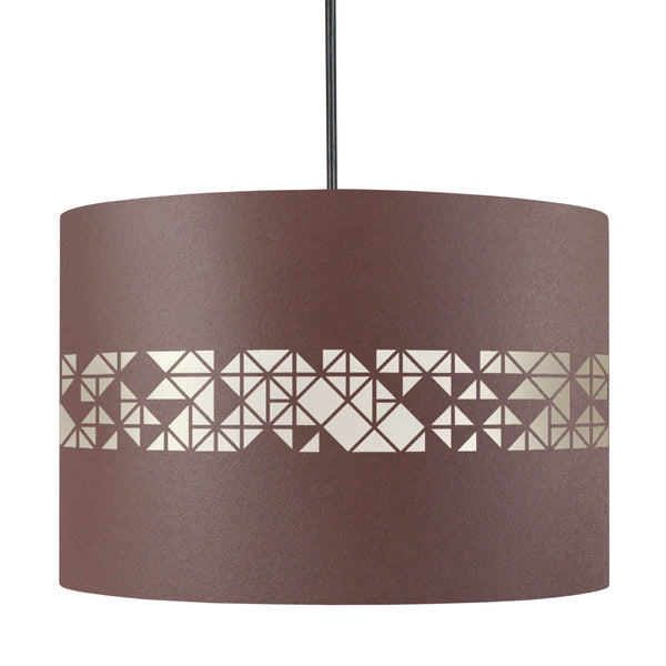 Suspension IKAT CARRES 30cm - 1 Lumière