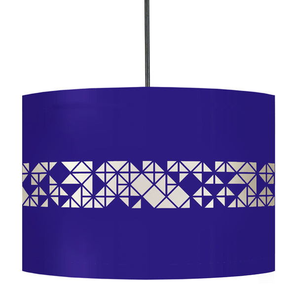 Suspension IKAT CARRES 30cm - 1 Lumière