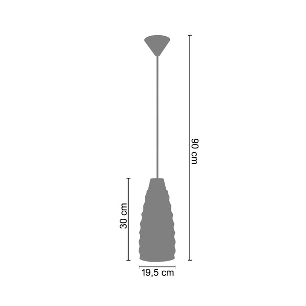 <tc>Suspensão NATURE  19,5cm - 1 Luz  </tc>