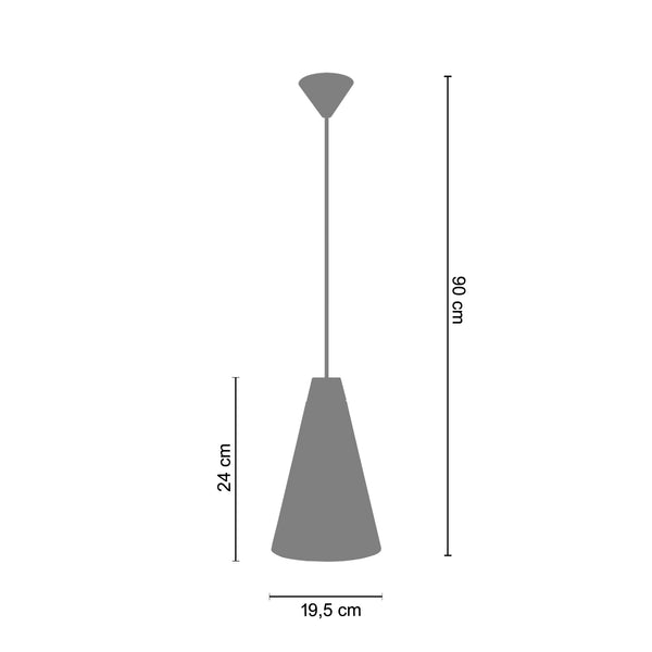 <tc>Suspensão NATURE  19,5cm - 1 Luz  </tc>