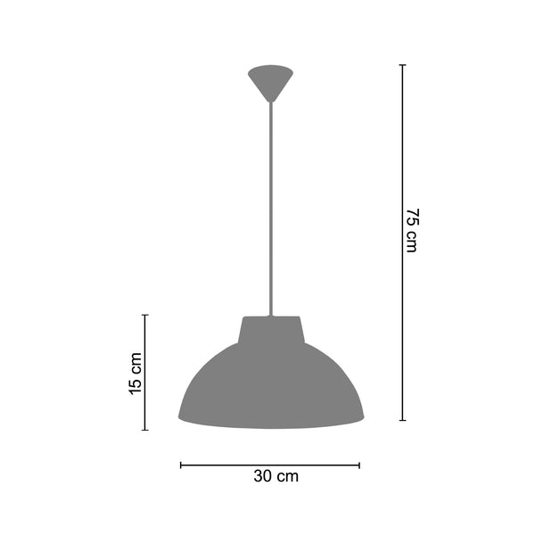 <tc>Suspensão NATURE  30cm - 1 Luz  </tc>