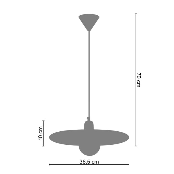 Suspension DISCO 36,5cm - 1 Lumière