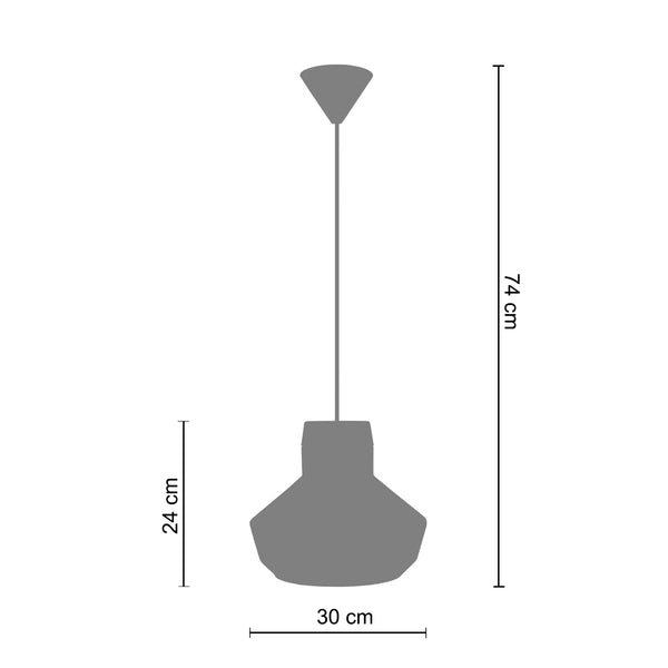 Suspension ESPOO  30cm - 1 Lumière