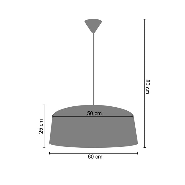 Suspension ALFENA TAMBOUR C 60cm - 1 Lumière