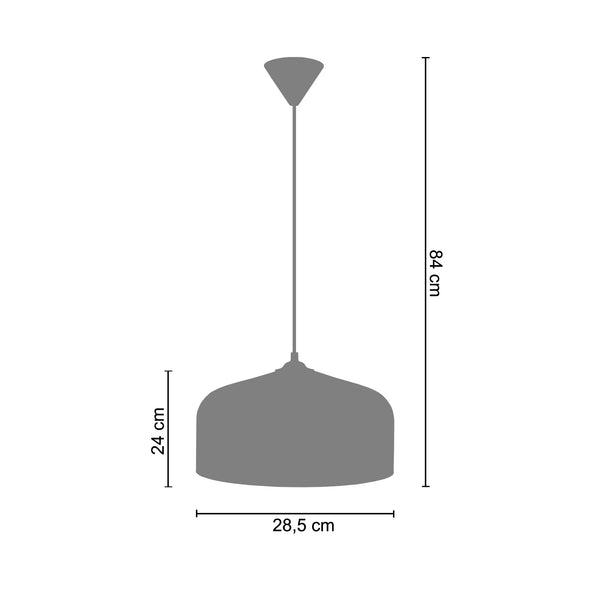 <transcy>Suspensão TESTO  28,5cm - 1 Luz </transcy>