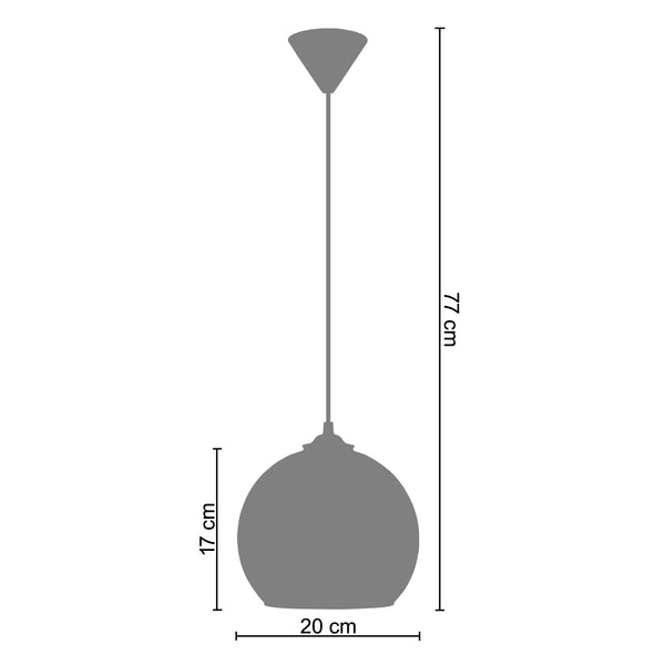 Suspension BOULE A  20cm - 1 Lumière