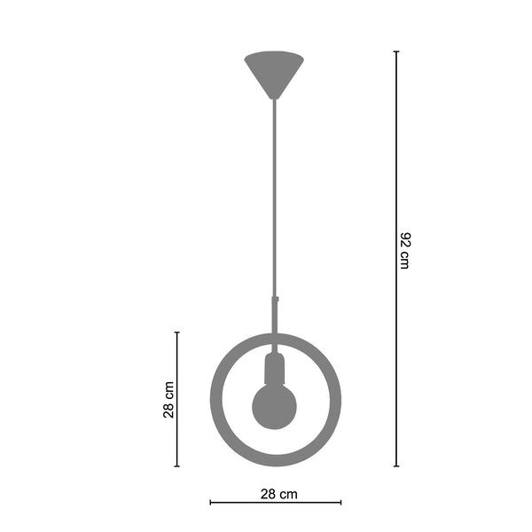 <tc>Suspensão HARSTAD  28cm - 1 Luz  </tc>