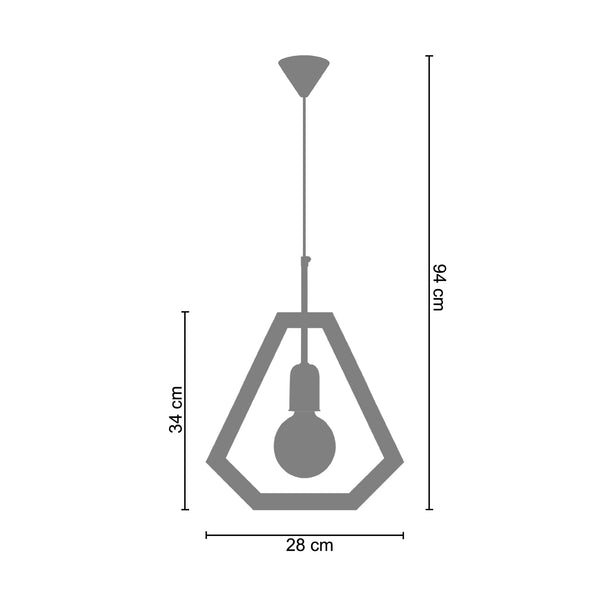 <tc>Suspensão BERGEN  28cm - 1 Luz  </tc>