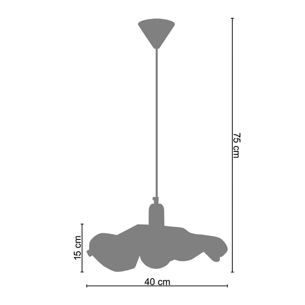 <tc>Suspensão BLUME  40cm - 1 Luz  </tc>