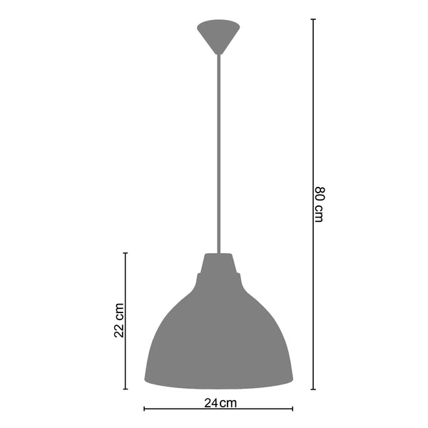 Suspension CAMILLA 29cm - 1 Lumière