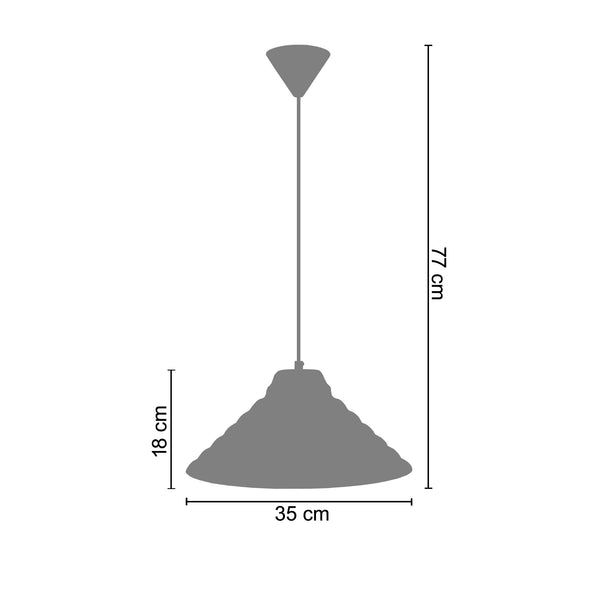 Suspension ONDULÉ  35cm - 1 Lumière