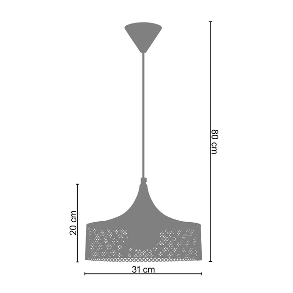 <tc>Suspensão SUÈDOIS GAINE  31cm - 1 Luz  </tc>