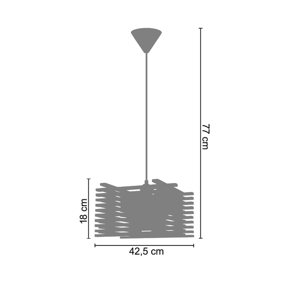 Suspension OSAKA  42,5cm - 1 Lumière