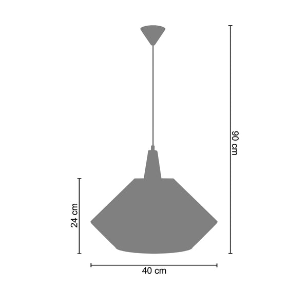 <tc>Suspensão BELFORT  40cm - 1 Luz  </tc>