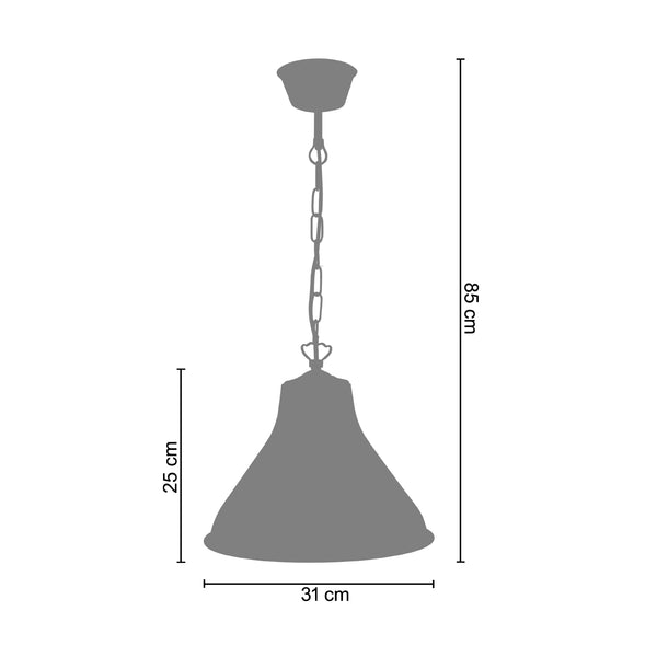 <tc>Suspensão TOSELIA  31cm - 1 Luz   </tc>