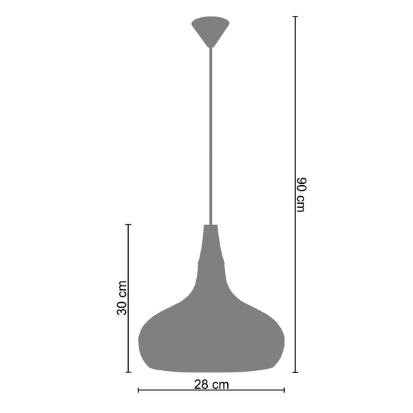 Suspension ATHÉNA  28cm - 1 Lumière