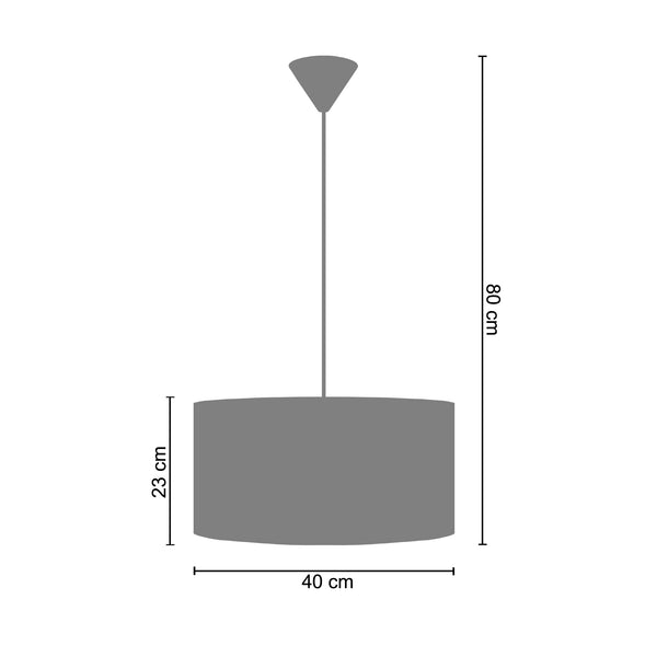 <tc>Suspensão TRIDENT  40cm - 1 Luz  </tc>