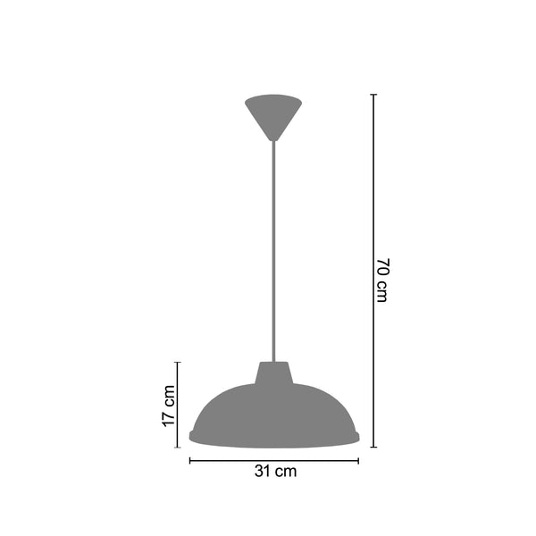 <tc>Suspensão JAIPUR  31cm - 1 Luz  </tc>