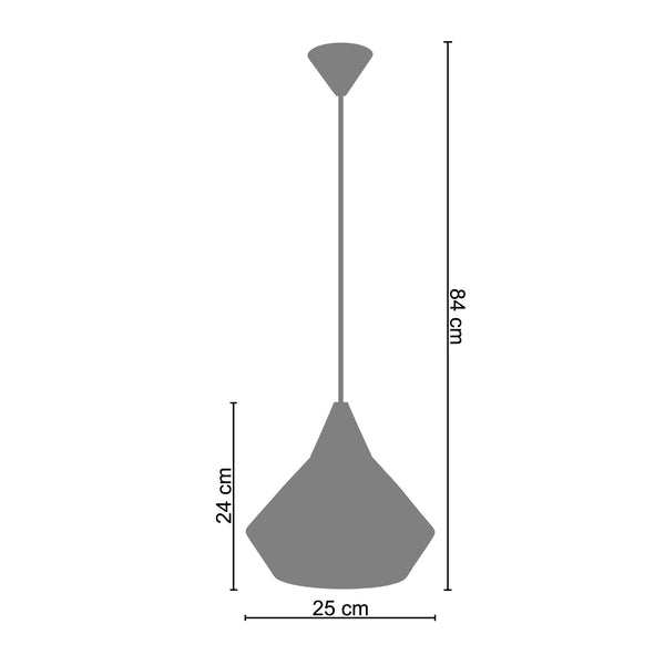 Suspension BADULLA  27cm - 1 Lumière