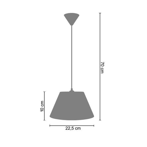 Suspension POLYCONE 1  22,5cm - 1 Lumière