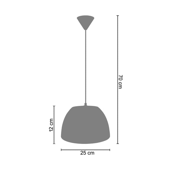 <tc>Suspensão PLEXI  25cm - 1 Luz </tc>