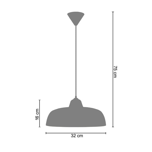 <tc>Suspensão TROG B  32cm - 1 Luz  </tc>