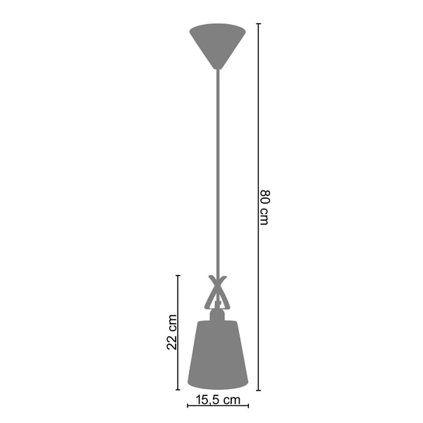 <tc>Suspensão AMBOISE  15,5cm - 1 Luz  </tc>