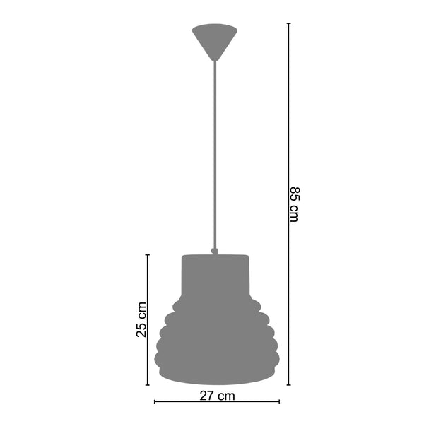 Suspension ARMONIE-METAL 27cm - 1 Lumière